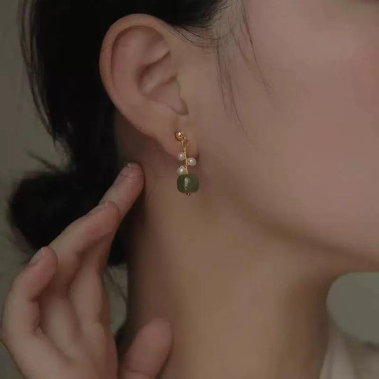 Hetian Jade Earring