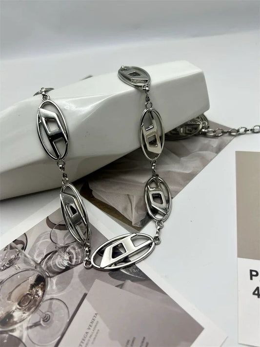 Retro Silver Metal Waist Chain