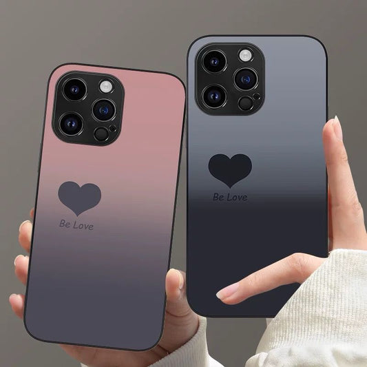 Gradient Contrast Love Pink Case