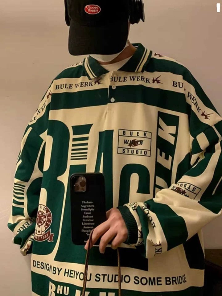 Uni Pandaa Urban Graffiti Oversized Sweatshirt