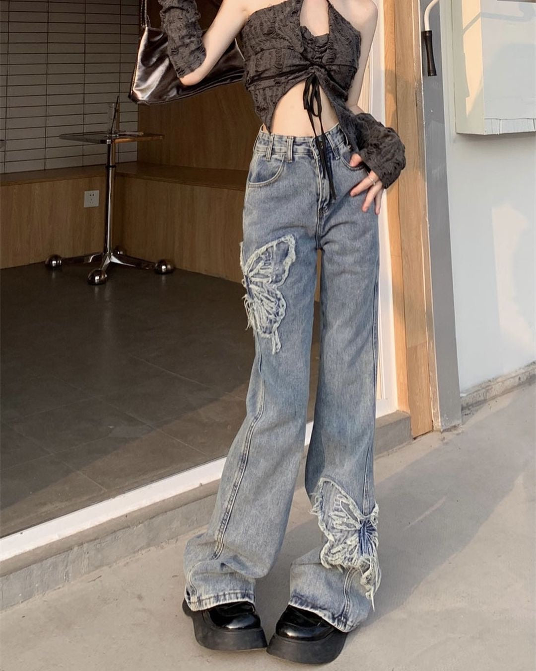 Uni Pandaa Y2K Classy Jeans