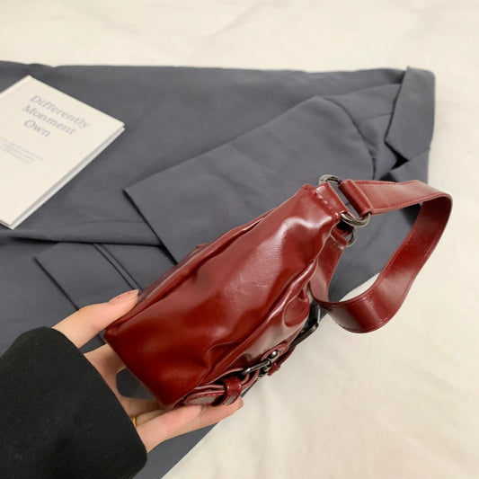 Belt Buckle One Shoulder Bag