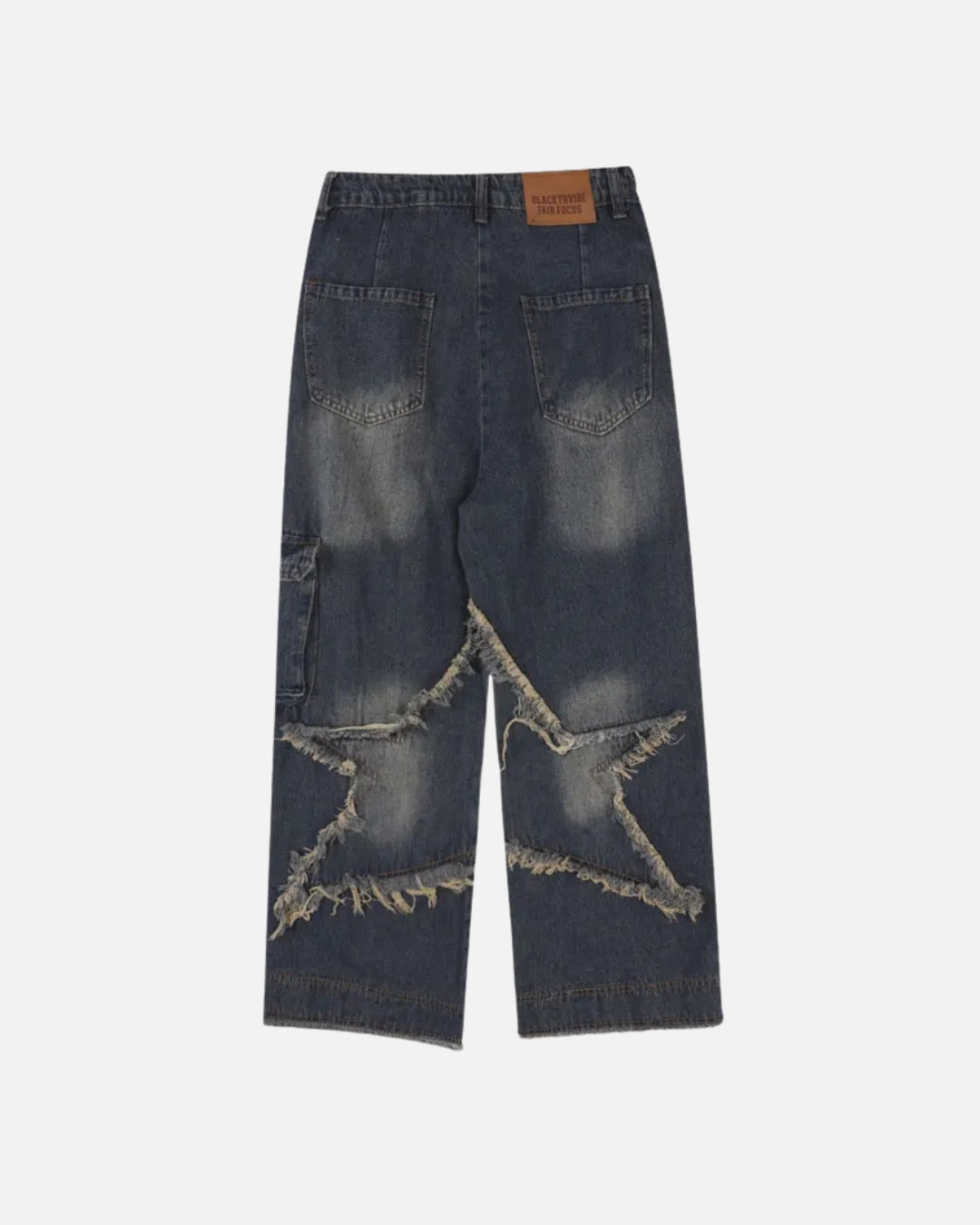 Uni Pandaa Double Star Light Jeans