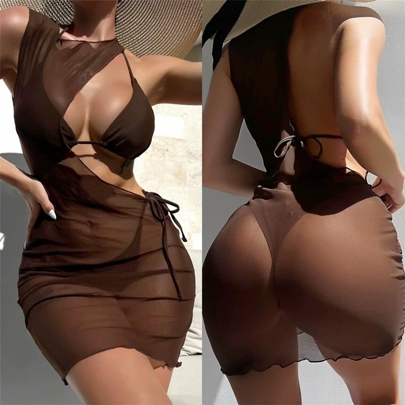 Strap Split Swimsuit