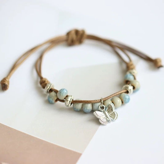 Dezhen Ceramic Butterfly Bracelet