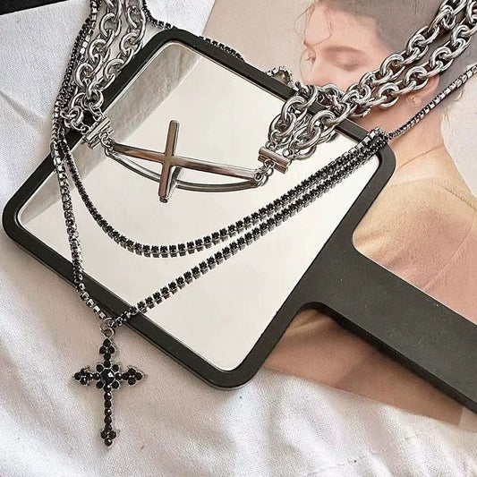 Titanium Steel Cross Necklace
