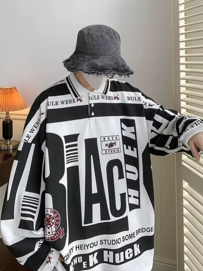 Uni Pandaa Urban Graffiti Oversized Sweatshirt