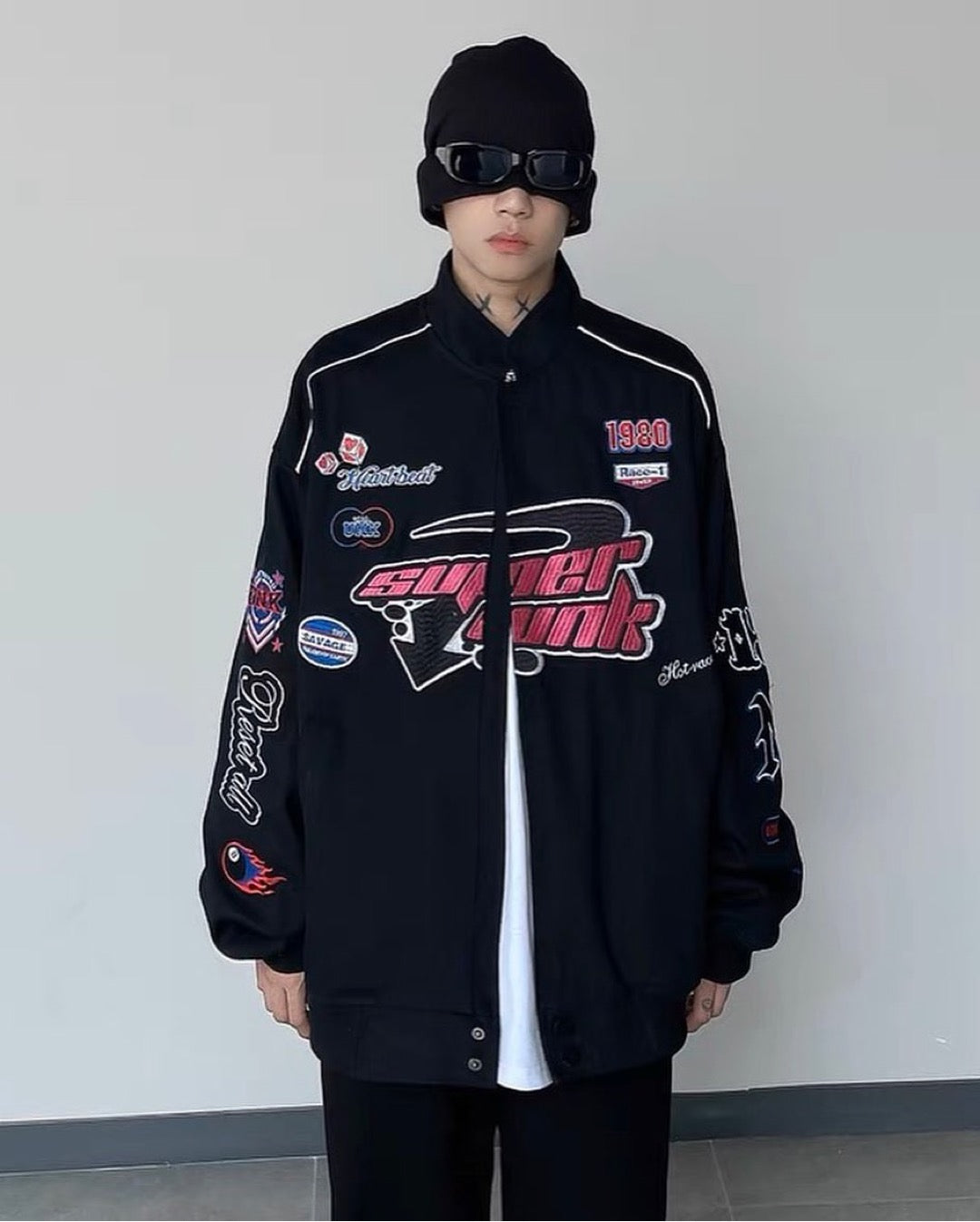 Uni Pandaa Y2K Vintage Varsity Jacket