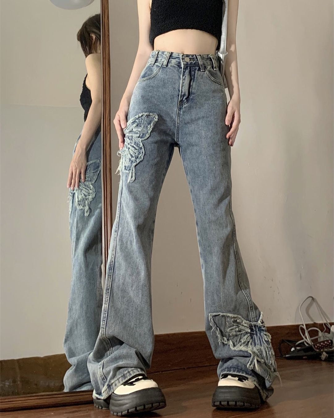 Uni Pandaa Y2K Classy Jeans