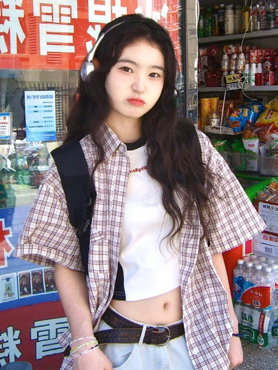 Uni Pandaa Streetwear Check Shirts