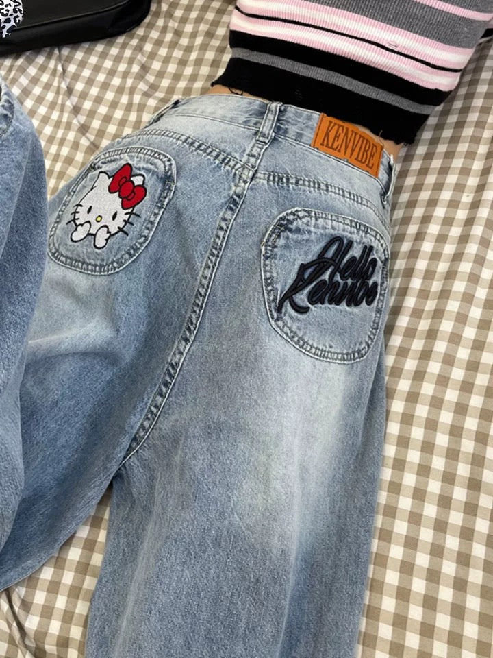 Uni Pandaa Cute Kitty Jeans