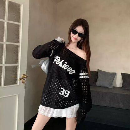 Uni Pandaa Knit Off-Shoulder Pullover