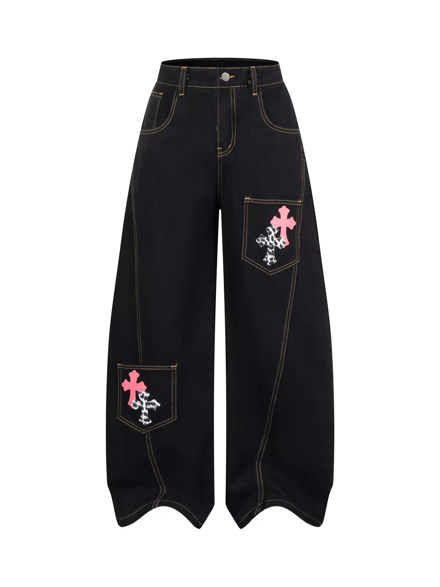 Uni Pandaa Cross Denim Jeans