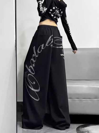 Uni Pandaa Noir Glam Baggy Pant