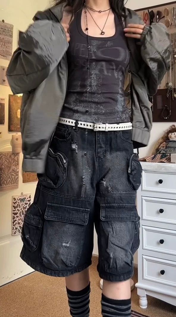 Uni Pandaa Knit Jorts
