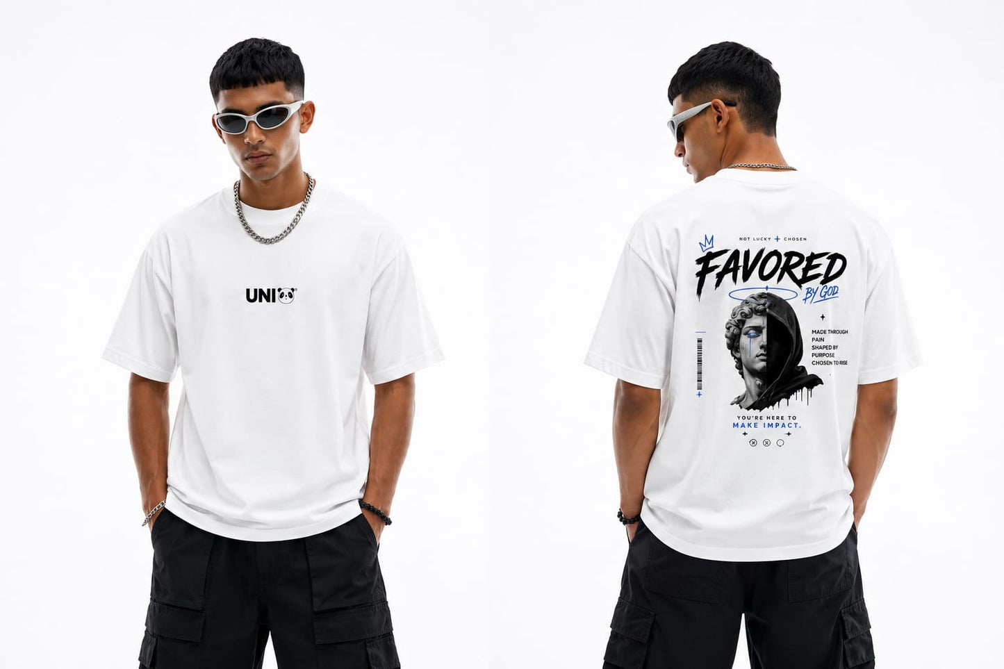 Uni Pandaa Favored By God Tee