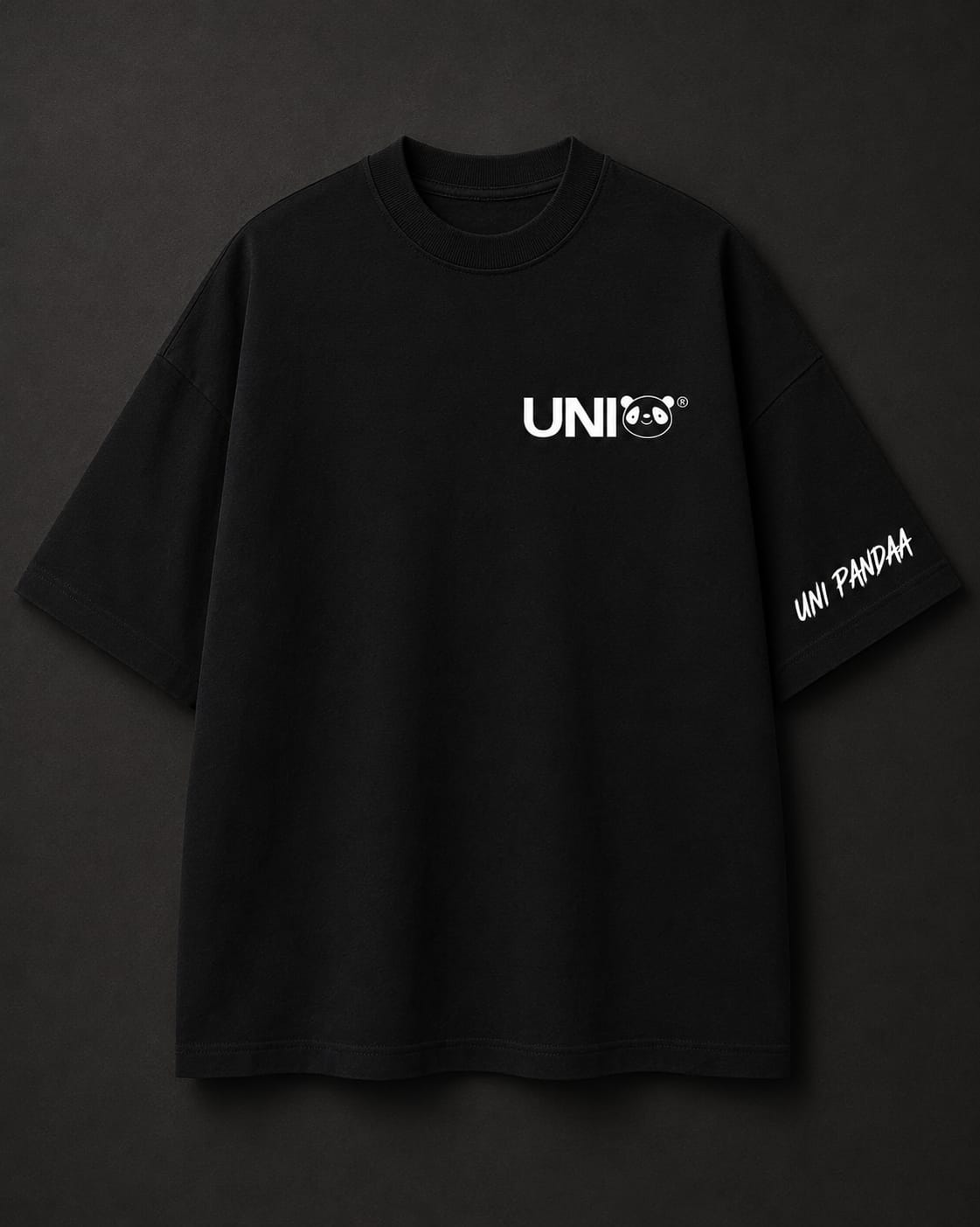 Uni Pandaa Devil & Angel Oversized Graphic T-Shirt