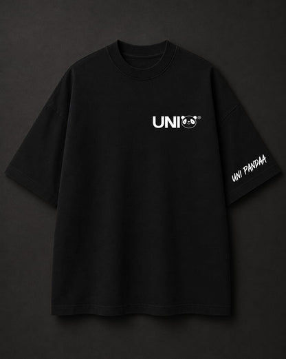 Uni Pandaa Devil & Angel Oversized Graphic T-Shirt