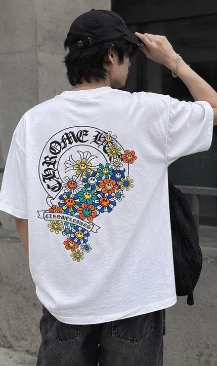 Uni Pandaa Cross Floral T-Shirt