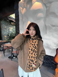 Uni Pandaa Kitty leopard print knit scarf