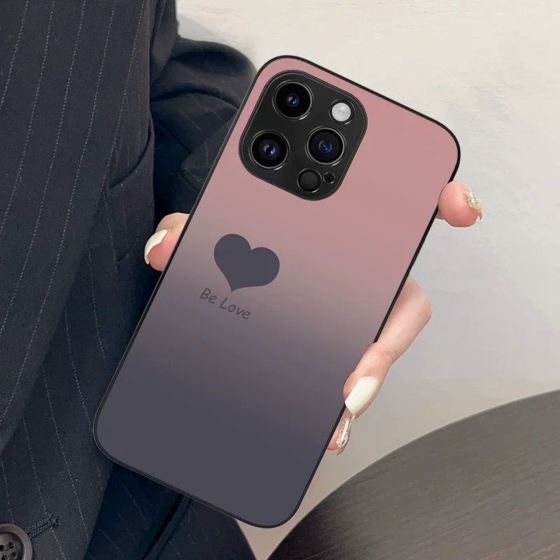 Gradient Contrast Love Pink Case