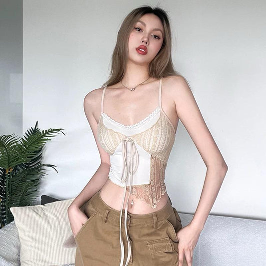 Slimming Lace-Up Top