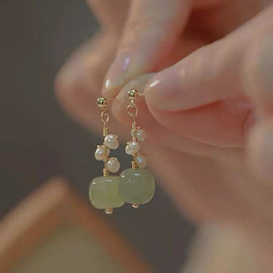 Hetian Jade Earring