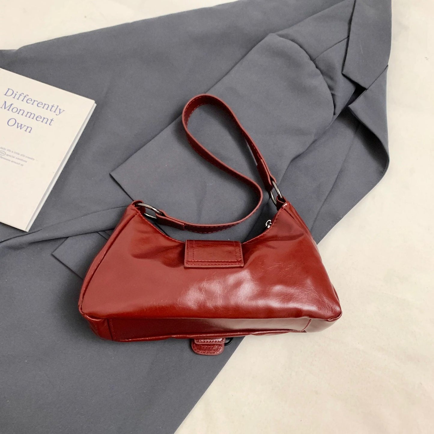 Belt Buckle One Shoulder Bag