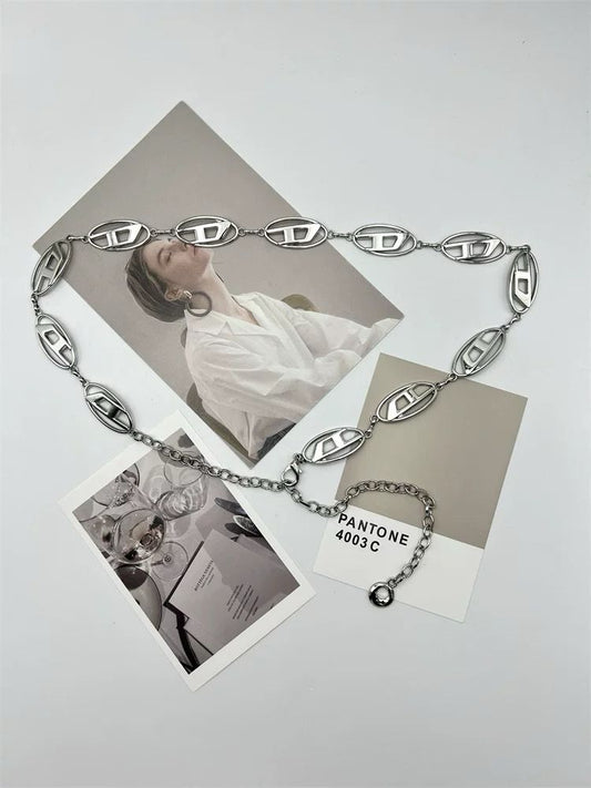 Retro Silver Metal Waist Chain
